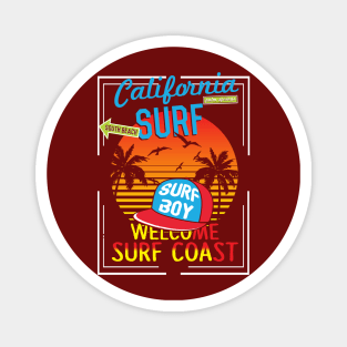 Surf coast California Magnet